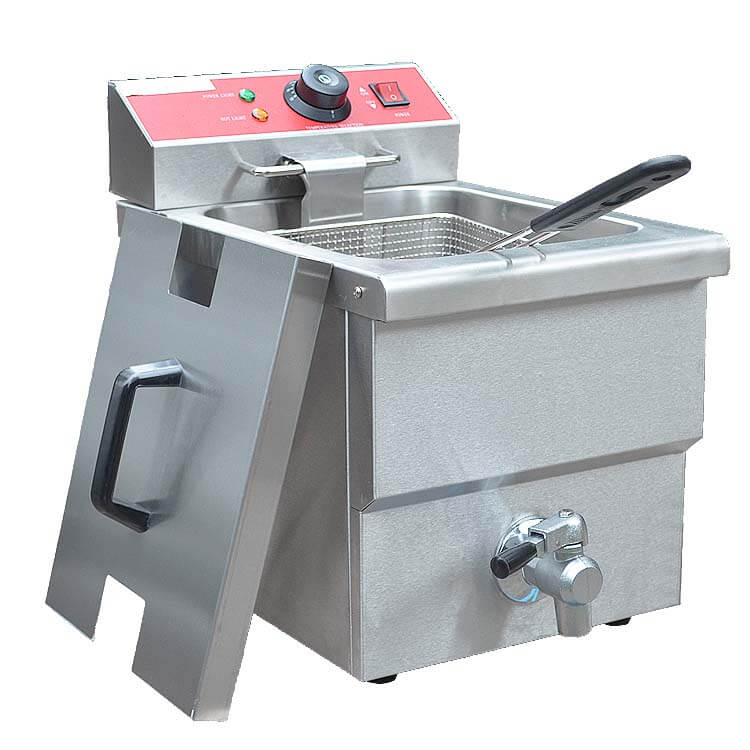 Commercial deep fryers with oil filter easy to clean