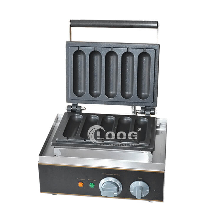 Commercial Waffle Dog Maker 5 Sticks Hot Dog Waffle Machine
