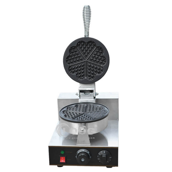 Commercial Waffle Makers Heart Shaped with Single Plate