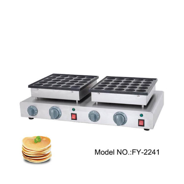 Poffertjes Maker Double Plates Commercial Mini Pancake Maker