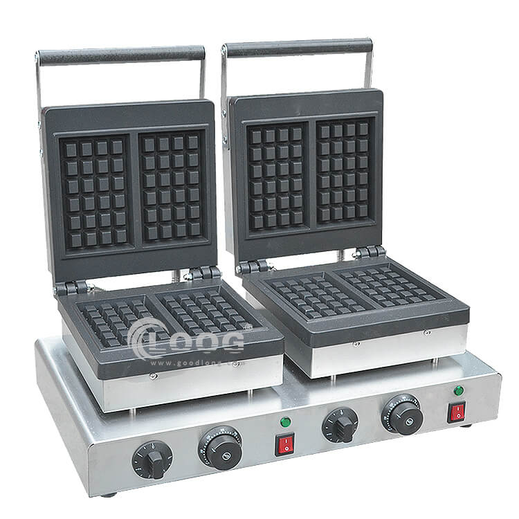 Commercial Waffle Machine Double Rectangle Waffle Machine Factory