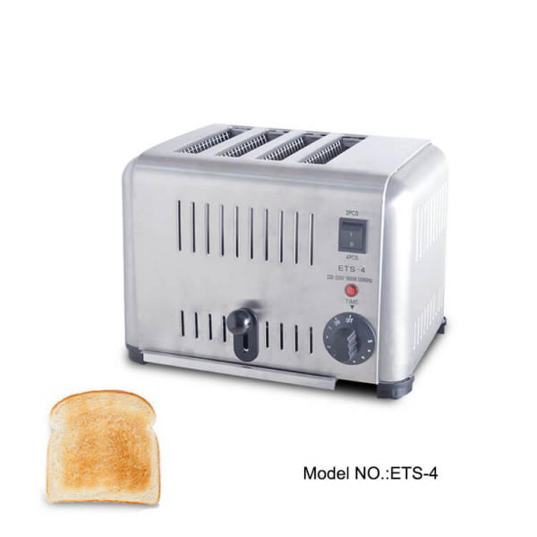 Commercial toasters for hotel kitchen, 4 slices made at one time