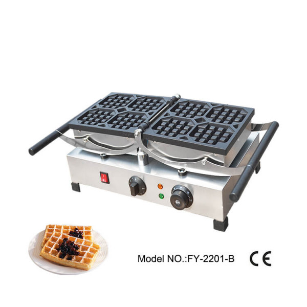 Commercial waffle maker for sale big grid to make 4pcs waffle