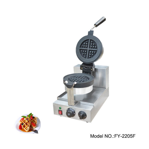 Round belgian waffle maker with rotary design wholesale price