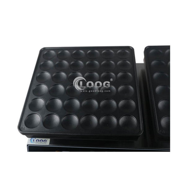 Mini pancake maker uk double plate poffertjes machine 72 holes