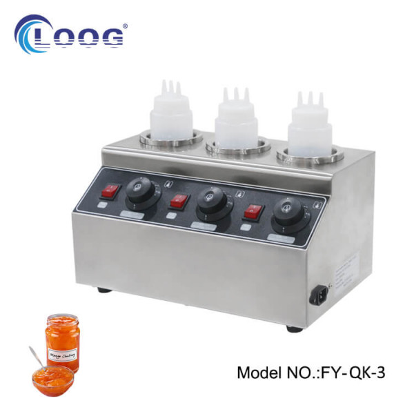 Sauce bottle warmer commercial cheese and chocolate warmer with 3 bottles GoodLoog