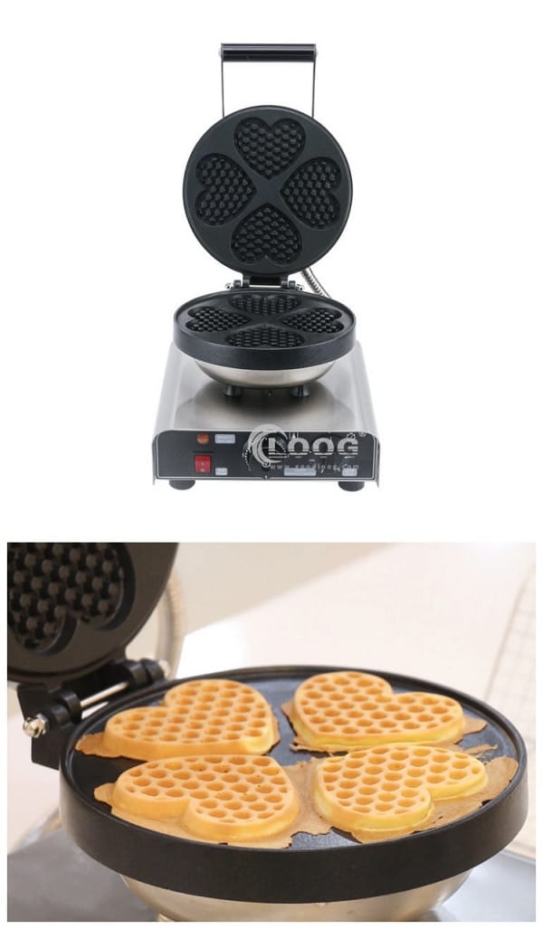 Heart Shaped Waffle Maker Commercial Kitchen Equipment GoodLoog