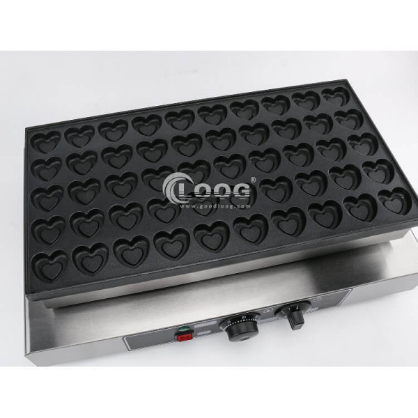 Mini Dutch Pancake Maker 50pcs Heart Shape Pancakes GoodLoog