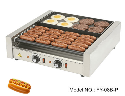 Commercial Hot Dog Roller with Nonstick Grill Plate Manufacturer