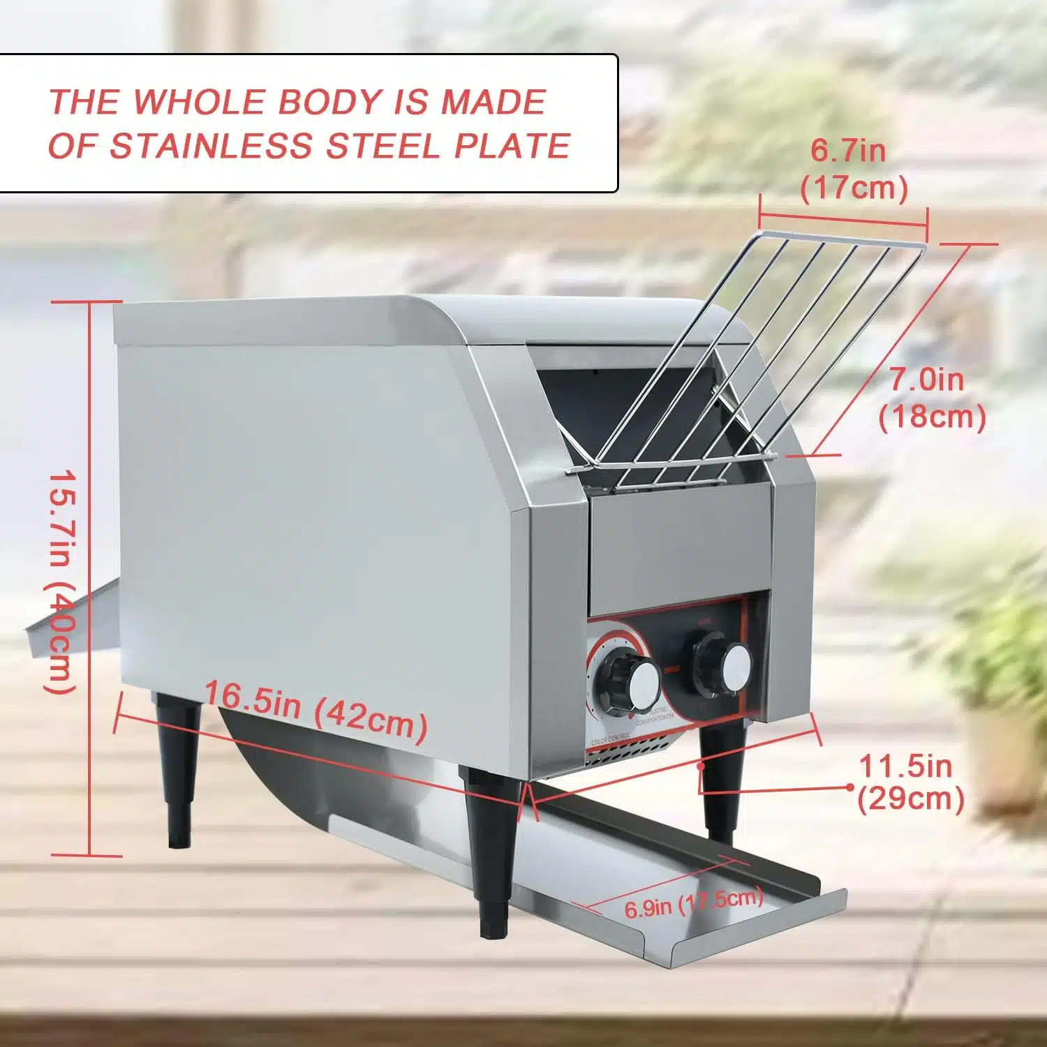 conveyor belt toaster