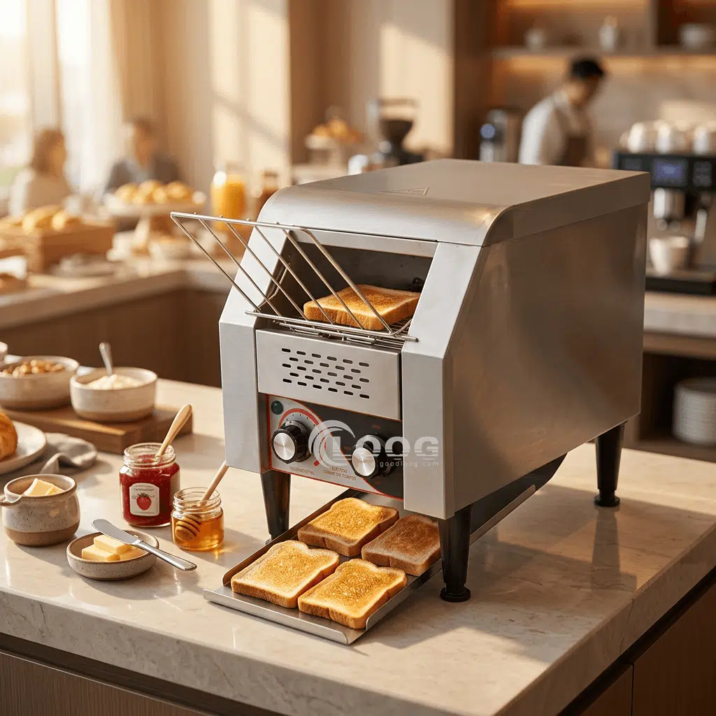 Commercial conveyor toaster