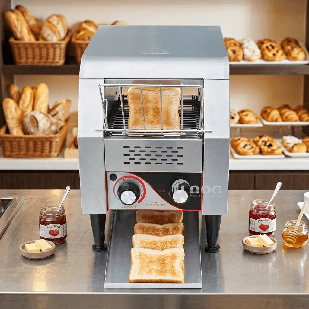 Commercial conveyor toaster for restaurant