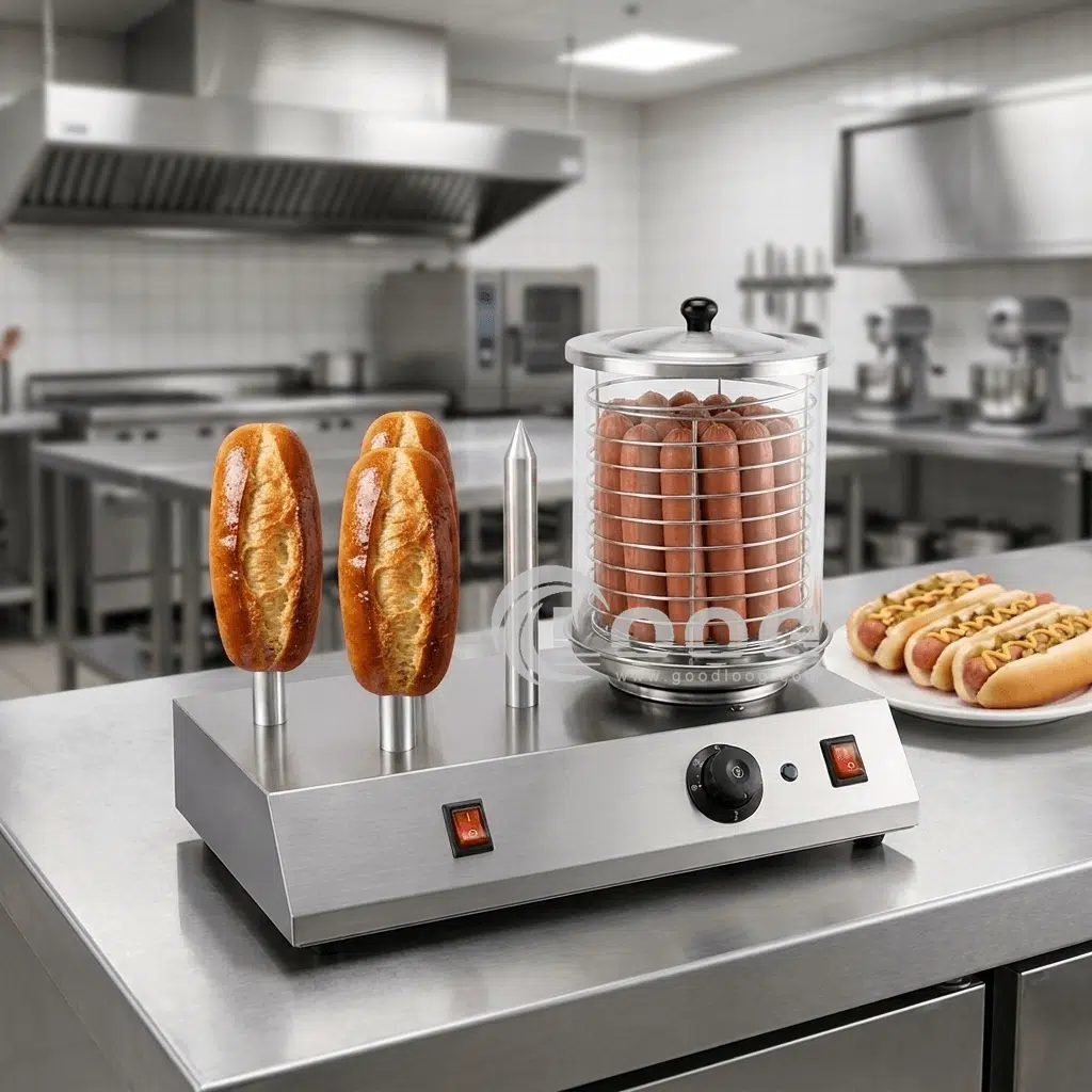 Electric hot dog machine