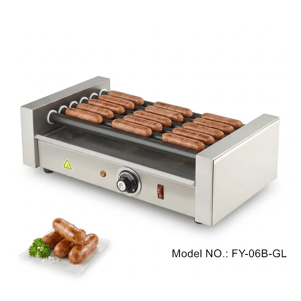 commercial hot dog roller grill