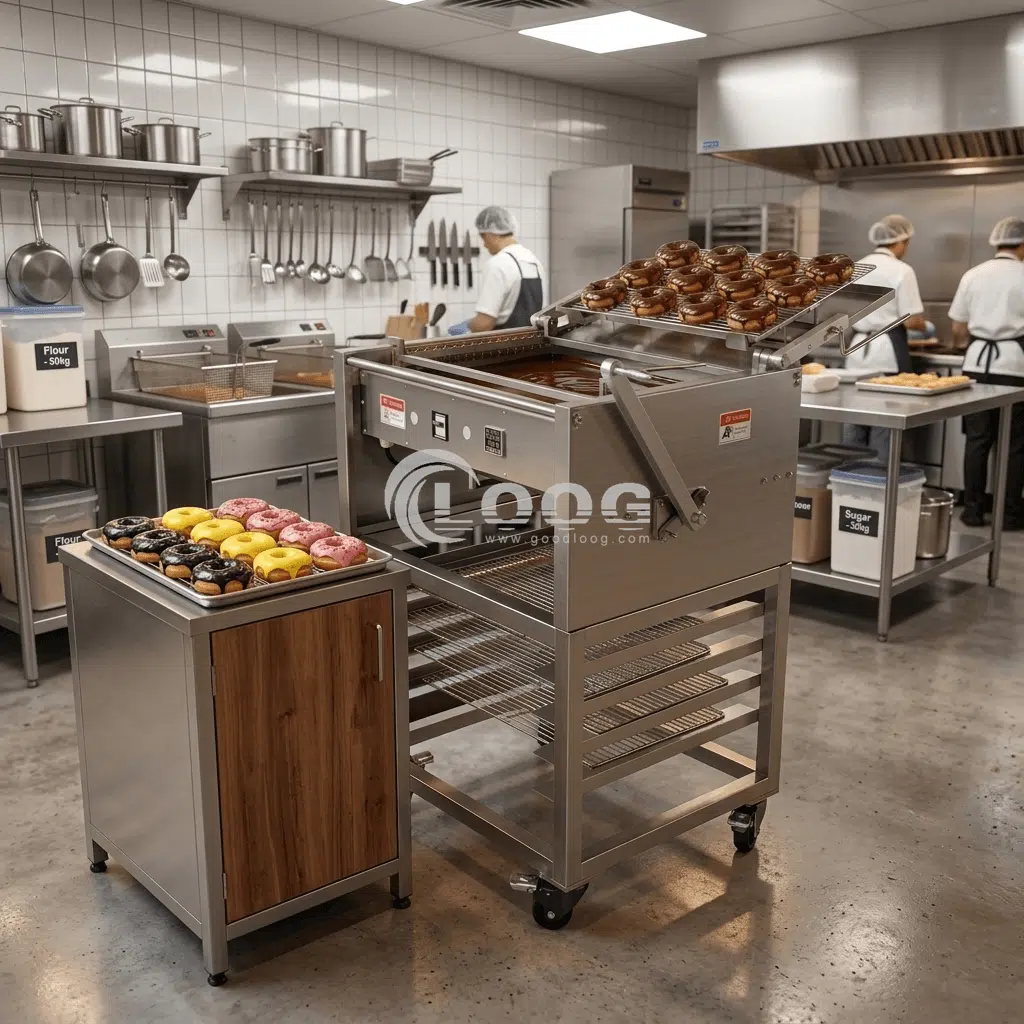 doughnut glazing machine